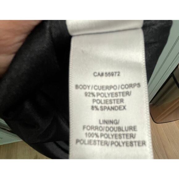 Laundry by Shelli Segal Black Leopard Dress Sleeveless Fit Flare Size 0 - Picture 6 of 6